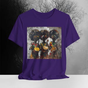 Afrocentric Rhythm Queens T-Shirt | Afrocentric Apparel | African Heritage Music Graphic Tee | Bella Canvas Sizes XS to 5XL