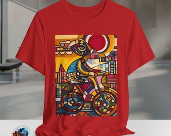Abstract Trippy Bicycle Art Shirt | Psychedelic Tee | Abstract