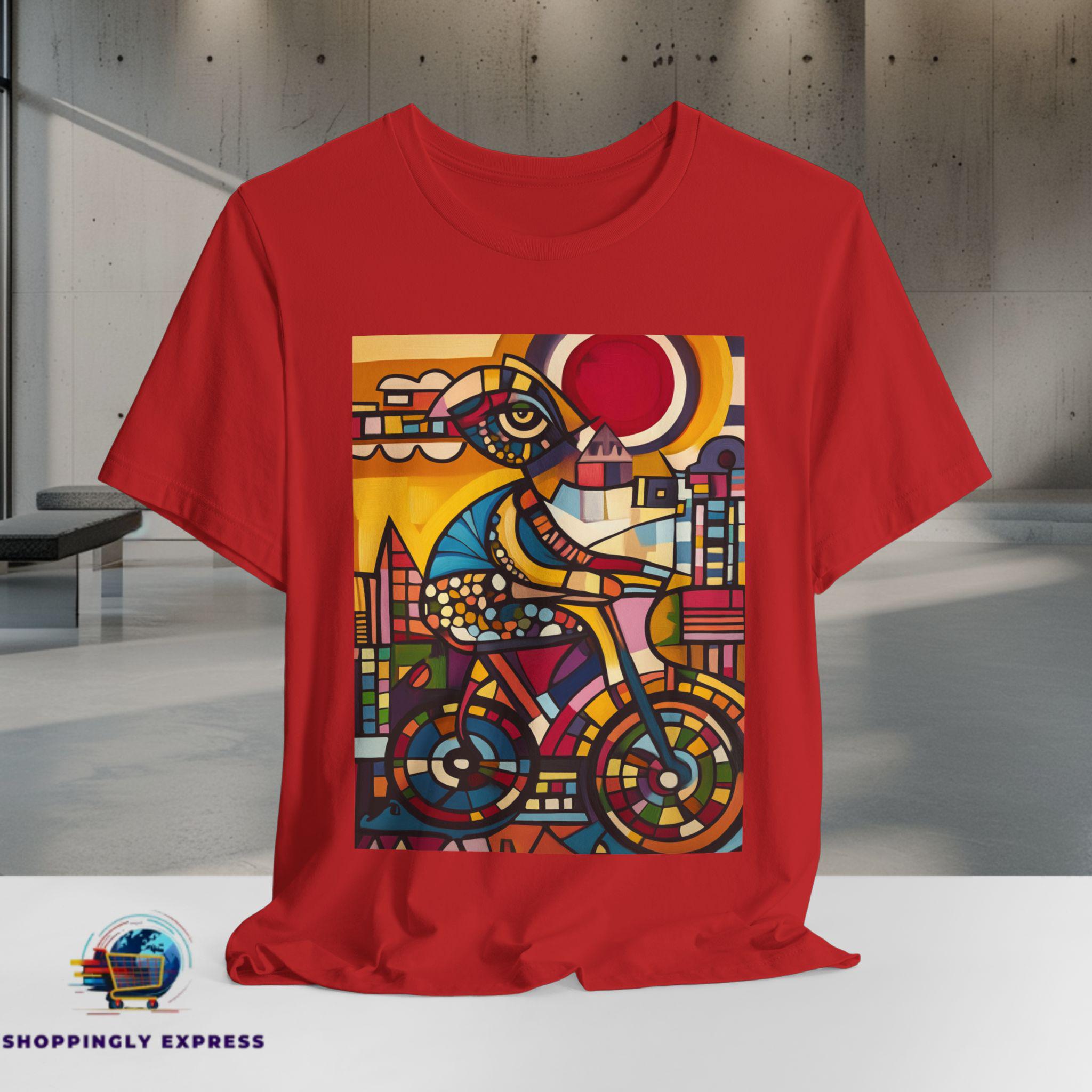 Abstract Trippy Bicycle Art Shirt | Psychedelic Tee | Abstract