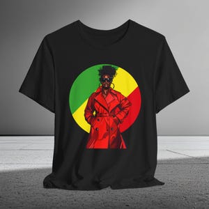 Afrocentric Queen T-Shirt | Pan African Power Style Tee | Afrocentric Apparel | Melanin Tee | Soft Bella Canvas Retail Fit Unisex XS to 5XL.
