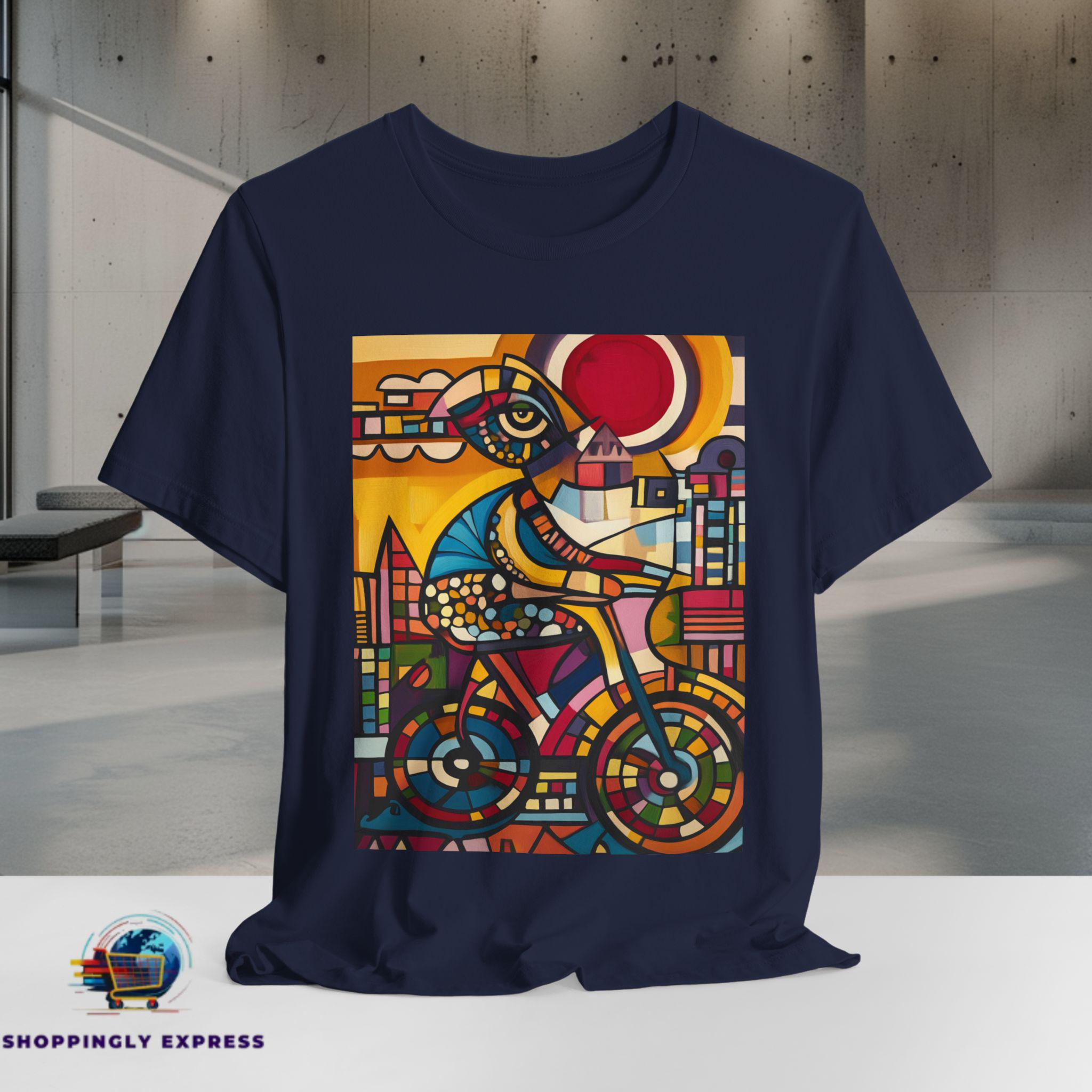 Abstract Trippy Bicycle Art Shirt | Psychedelic Tee | Abstract 