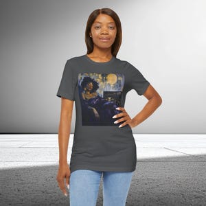 Neo Soul Melanin Queen T-Shirt | Afro Art Retro Vibes Shirt | Soft Bella Canvas Retail Fit Unisex XS to 5XL image 6