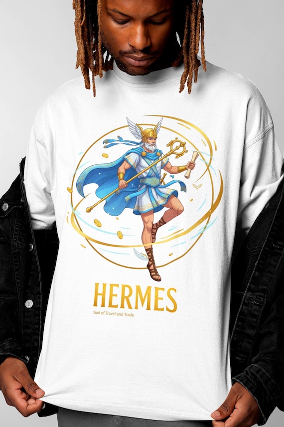 Hermes T-shirt Greek Mythology Vintage Greek God Tee - Etsy