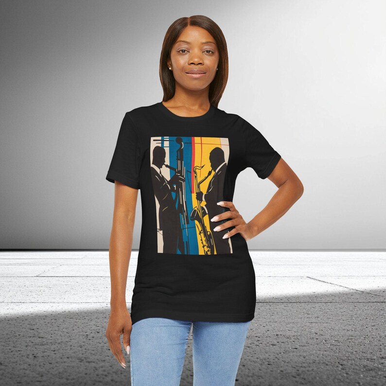 African American Jazz T-Shirt | Jazz Apparel | Melanin Music Shirt | Black History Tee | Afrocentric Apparel | Sizes XS to 5XL image 9