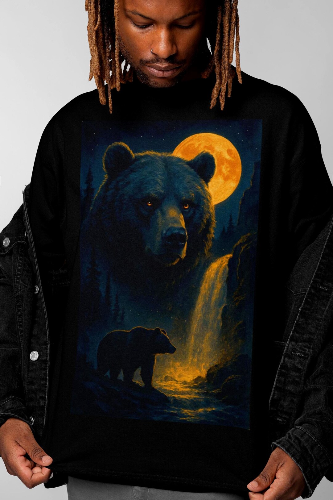 Grizzly Bear Vintage 90s Graphic Style Tshirt, Retro Brown Bear T-shirt ...