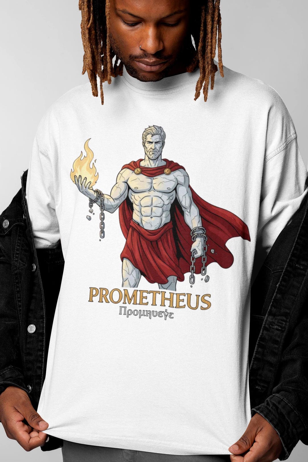 Prometheus T-shirt | Greek Mythology | Vintage Greek God Tee - Etsy