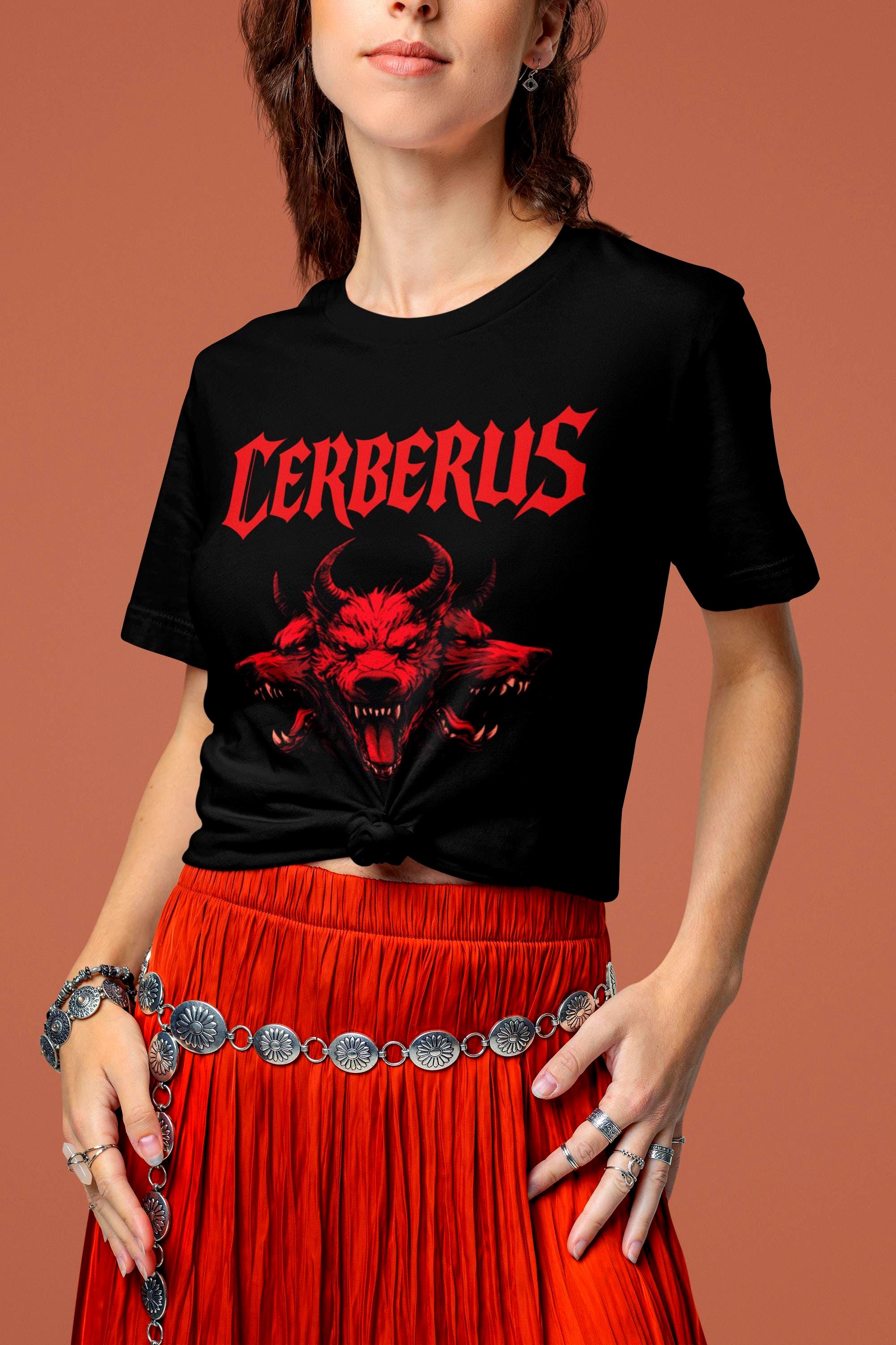 Cerberus Tee Shirt | Gothic Dog Shirt | Hades Dog Top | Mythology