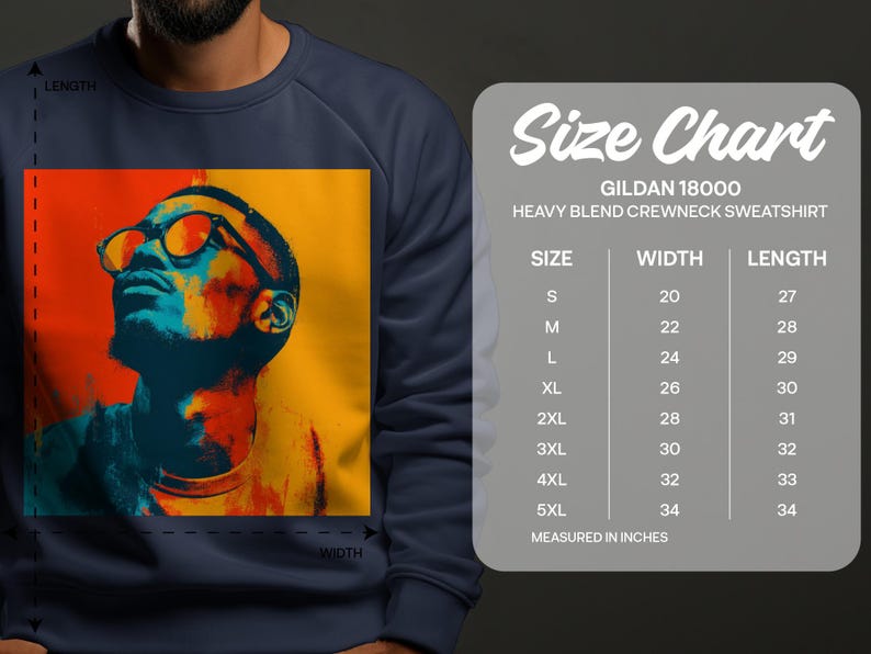 Bold Artistic Graphic Sweatshirt, Vibrant Crewneck Sweatshirt, Comfortable Unisex Sweatshirt, Unique Gift Idea for Art Lovers