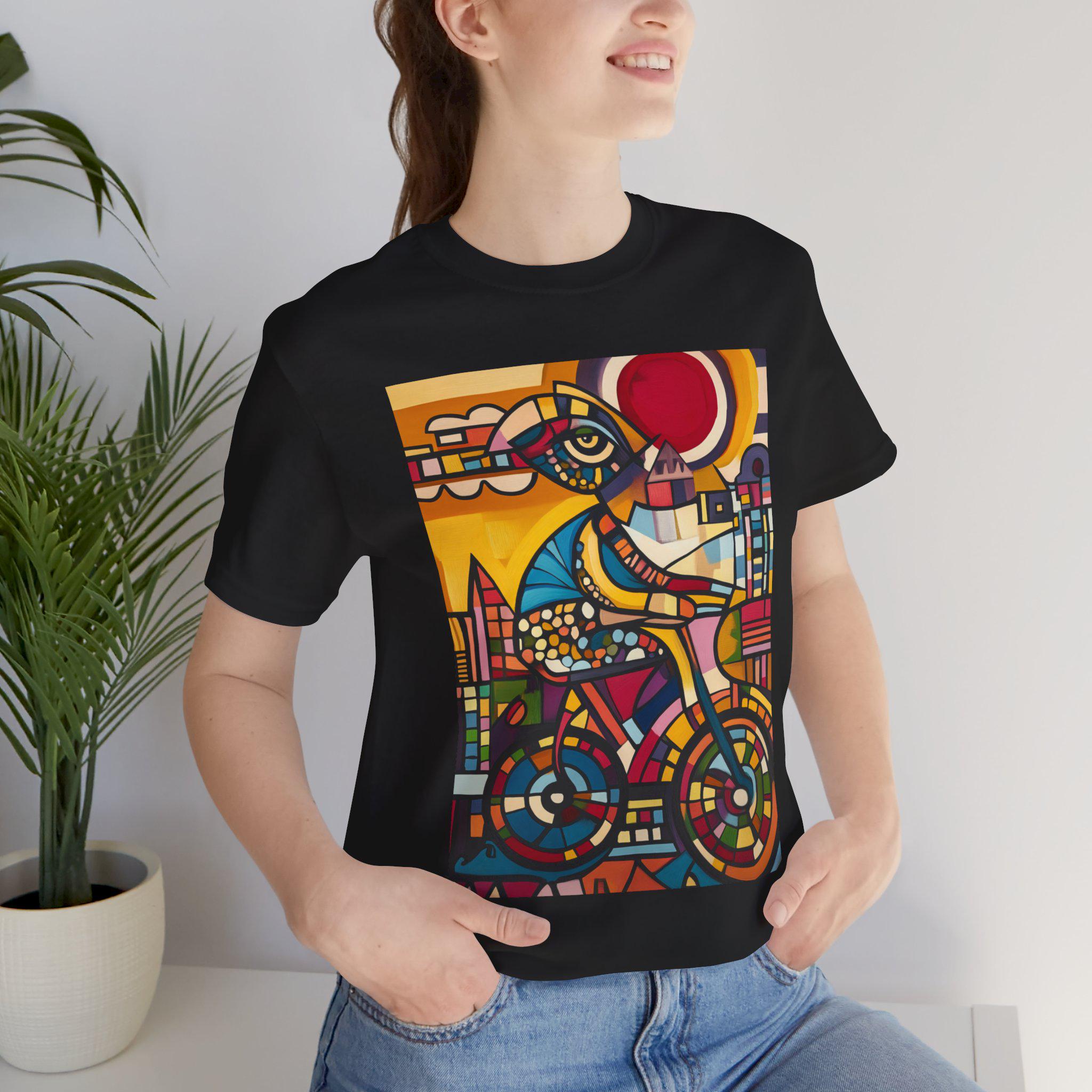 Abstract Trippy Bicycle Art Shirt | Psychedelic Tee | Abstract