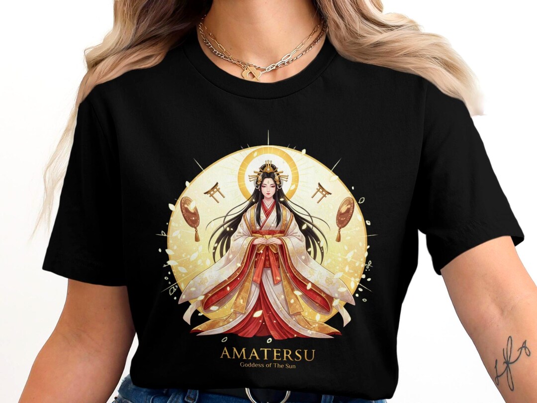 Amaterasu T-shirt | Japanese Mythology | Goddess of the Sun T-shirt - Etsy