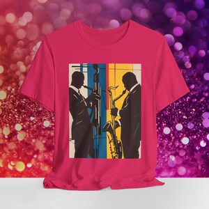 African American Jazz T-Shirt | Jazz Apparel | Melanin Music Shirt | Black History Tee | Afrocentric Apparel | Sizes XS to 5XL image 4