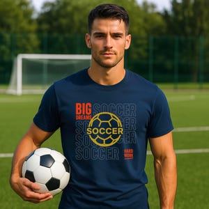 Soccer T-Shirt for Men & Women | Athletic Football Tee | Soccer Workout Shirt | Game Day Sports Apparel | Bella Canvas  XS to 5XL