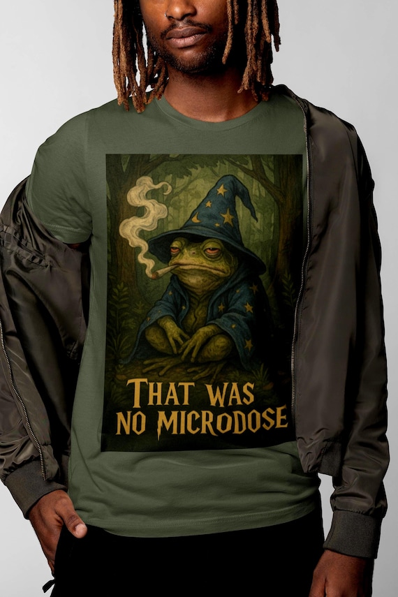 Funny Toad Wizard Shirt | That Was No Microdose Tee | Psychedelic