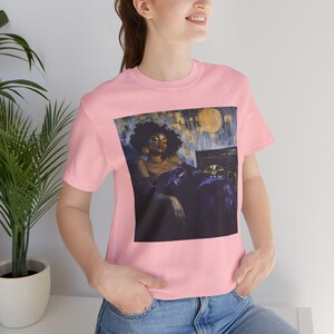 Neo Soul Melanin Queen T-Shirt | Afro Art Retro Vibes Shirt | Soft Bella Canvas Retail Fit Unisex XS to 5XL image 7