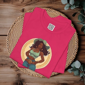 Black Cowgirl Shirt, Black Cowgirl Tee | Melanin Western Apparel | African American Rodeo T-Shirt | Rustic Cowgirl Life Outfit.
