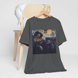 Neo Soul Melanin Queen T-Shirt | Afro Art Retro Vibes Shirt | Soft Bella Canvas Retail Fit Unisex XS to 5XL image 9