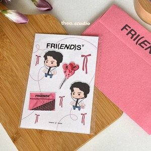V Taehyung FRIENDS - BTS V Stickers Set - Etsy