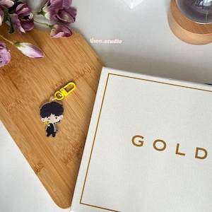 Jungkook GOLDEN Sunflowers Acryl-Schlüsselanhänger