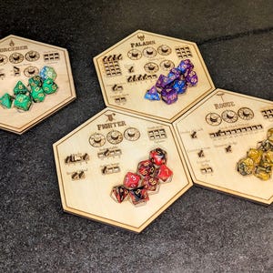 Customizable D&D 5e Class Tracker | RPG Character Board | Tabletop Gaming Accessory
