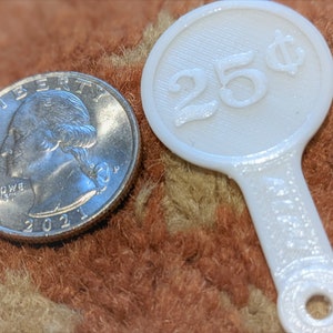 Aldi Cart Token - 3D Printed | 2 Pack | Quarter Keeper - 25 Cent | Shopping Cart Token