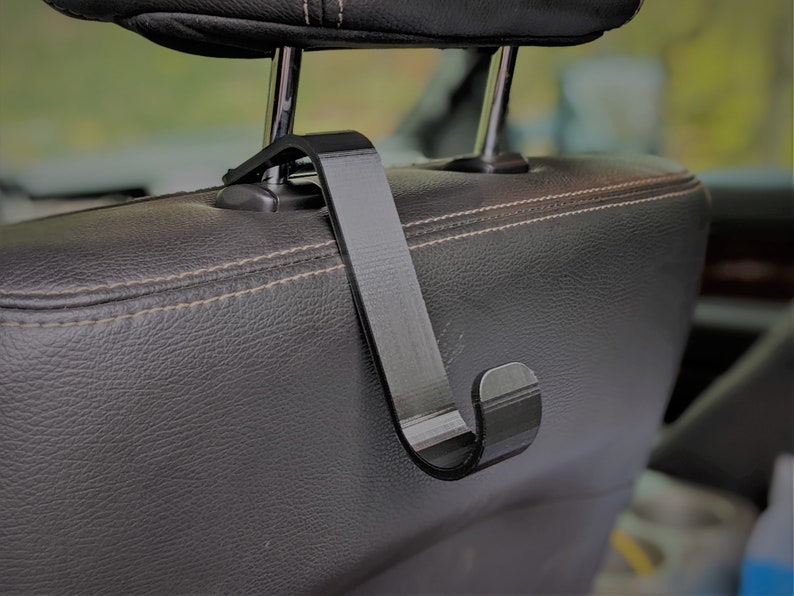Car Seat Hook Back Rest Hook Truck Seat Hook 3D Printed 2 Pack Garbage
