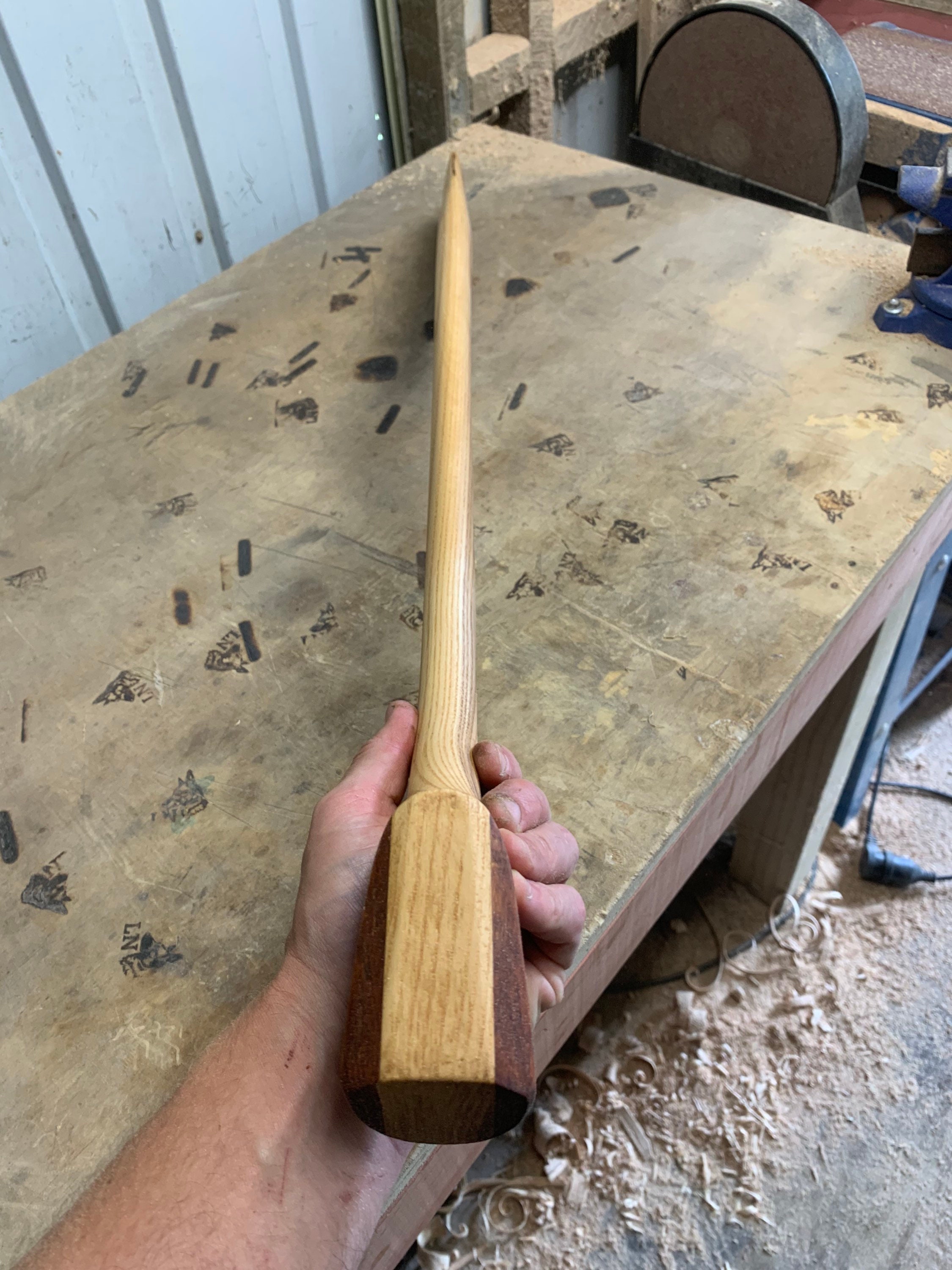 Hand Carved Axe Haft/handle Etsy