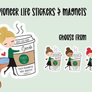 Pioneer Life Waterproof Laminated Stickers & Magnets pioneer gifts