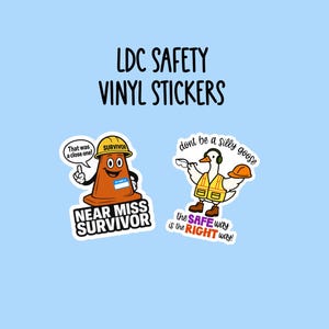 Near Miss Survivor LDC Vinyl Stickers Best Life Ever, Jw gifts, Construction work