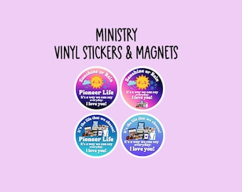 Autocollants et aimants en vinyle Pioneer Life Best Life Ever, JW Gifts, Pioneer School