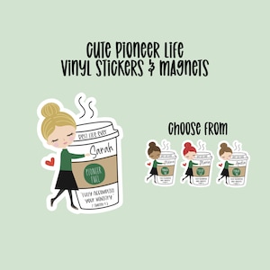 Pioneer Life Waterproof Laminated Stickers & Magnets pioneer gifts