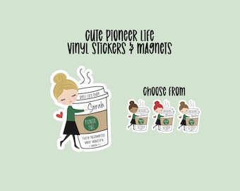 Pioneer Life Waterproof Laminated Stickers & Magnets pioneer gifts