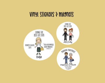 Custom Vinyl Stickers & Magnets, Best Life Ever, Pioneer School gift, Jw gifts, Pioneer Partners, Notebook stickers, Laptop Waterproof