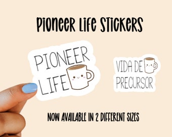 Pioneer Life Waterproof Laminated Stickers & Magnets pioneer gifts, Vida de Precursor Spanish
