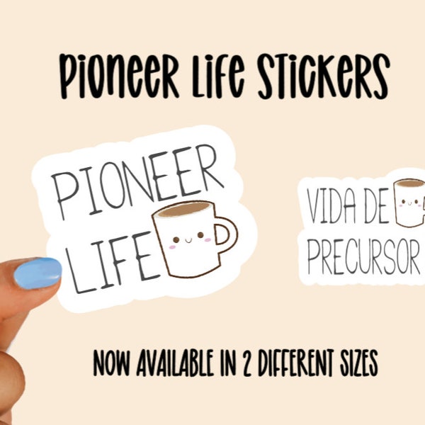 Pioneer Life Waterproof Laminated Stickers & Magnets pioneer gifts, Vida de Precursor Spanish