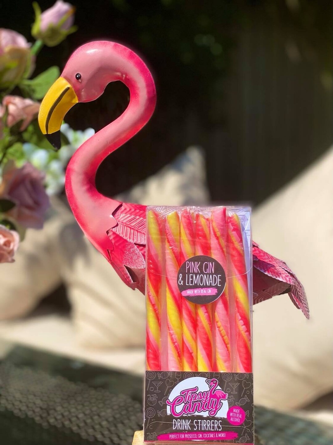 Alcoholic Pink Gin & Lemonade Drink Stirrers Gin Gift Gift for Her Party Favour Foodie Gift Food