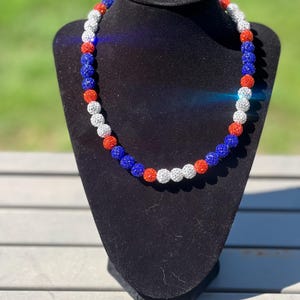 CUSTOM Baseball Rhinestone Necklace