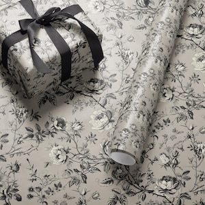 Tea Rose Gift Wrap: French Inspired Floral Wrapping