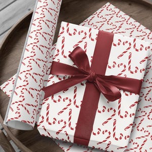 Candy Cane Gift Wrap Paper: Festive Holiday Wrapping