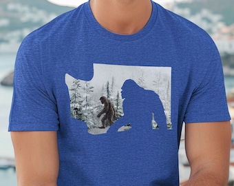 Camiseta de Pie Grande del estado de Washington: Regalo de Pie Grande del Bosque Evergreen