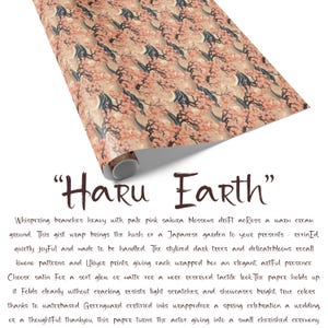 Sakura Cherry Blossom Gift Wrapping Collection, Japanese inspired Gift Wrap image 3