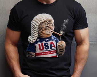 Funny Tabby Cat Shirt, 4th Of July Shirt, USA 250 Anniversary Shirt, Fireworks Shirt