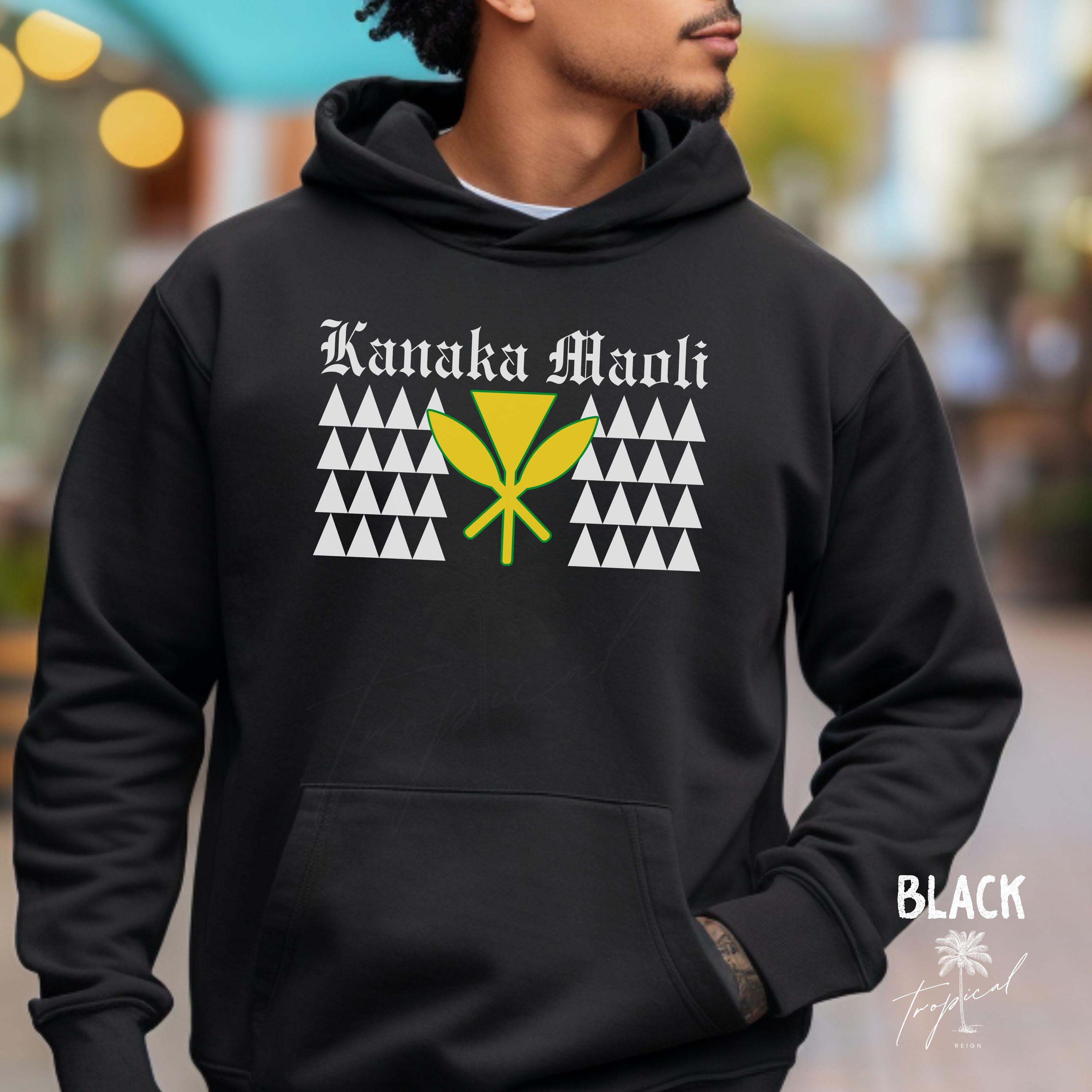Kanaka Maoli Hawaii Tribal Hoodie, Shark Teeth Hawaiian Hoodie