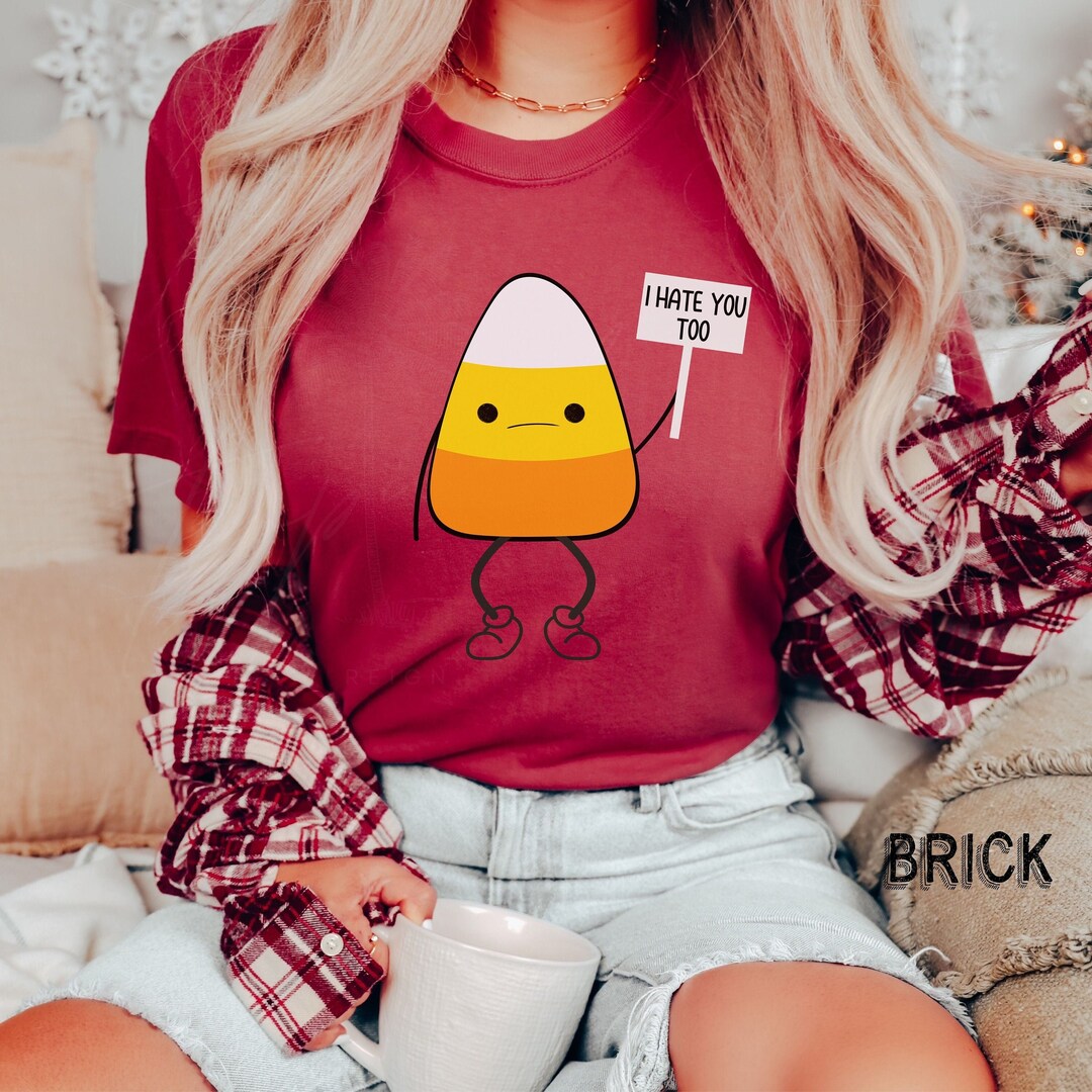 Emoji T Shirt Halloween Candy Corn Emoji Cool Sunglasses main image 1