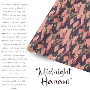 Sakura Cherry Blossom Gift Wrapping Collection, Japanese inspired Gift Wrap image 2