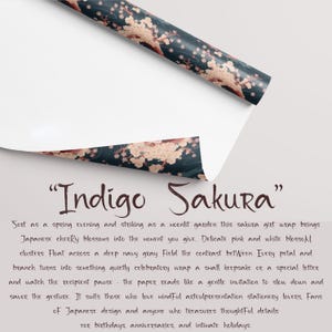 Sakura Cherry Blossom Gift Wrapping Collection, Japanese inspired Gift Wrap image 5