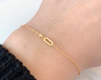 S925 Silver Bracelet Gold Geometric Bracelets, Butterfly Bracelet, Women Bracelet, Charm Bracelet, Gold Minimalist Bracelet, Dainty Bracelet