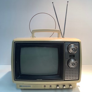 Toshiba Blackstripe Portable Television - Etsy