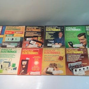 Vintage Popular Electronics Magazines Partial ‘68, ‘69 and ‘71