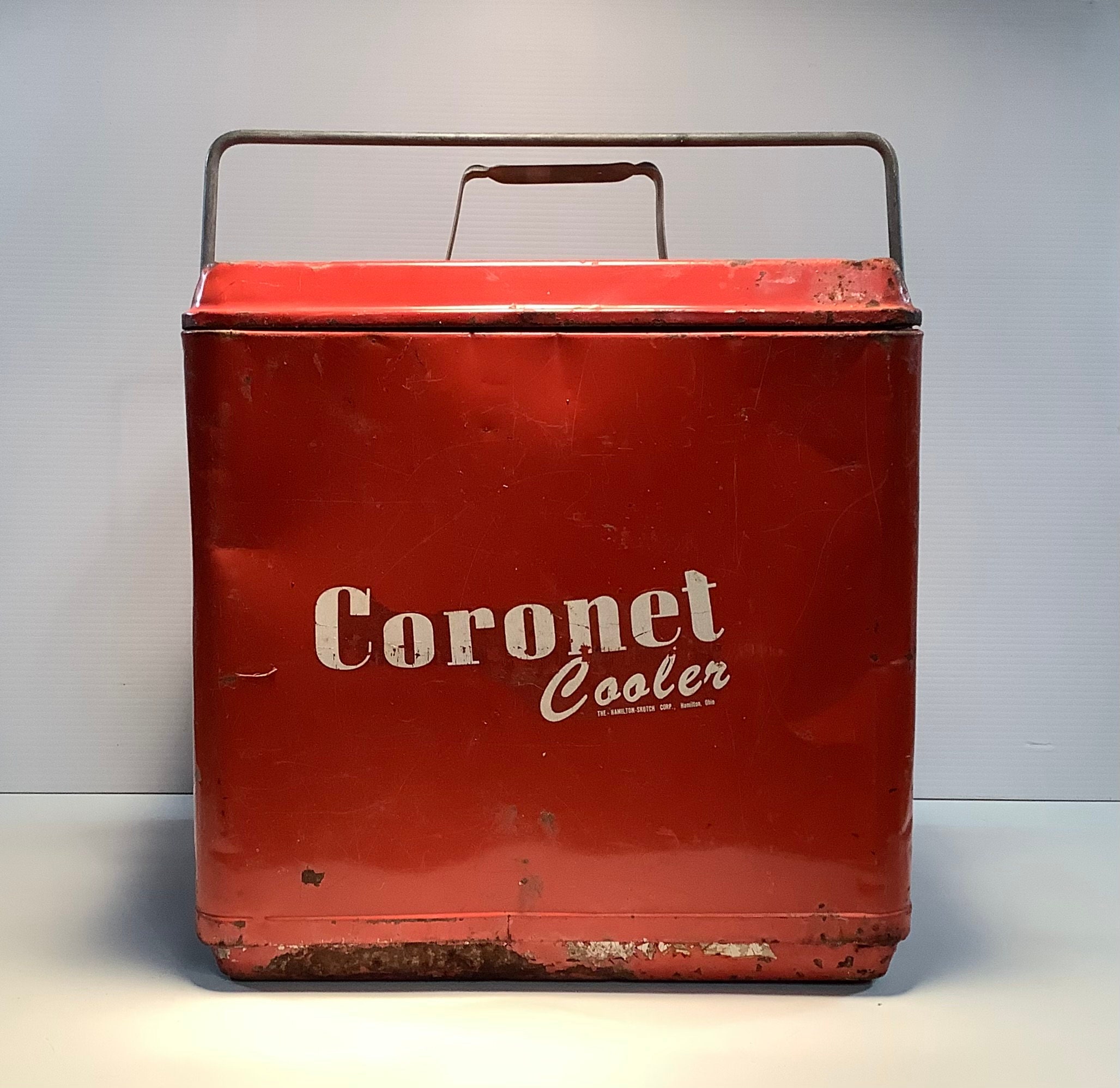 Glacière Thermos Verte Vintage 42x40x28 Cm - Avec Couvercle - Occasion UK