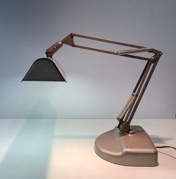 Stunning Articulating Metal Drafting Lamp Etsy